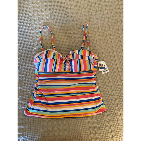 NEW Time and Tru Bikini  Bottoms Size Medium 8-10  High Waist (top available) - Picture 9 of 9